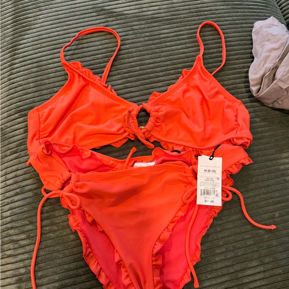 Vibrant Orange Bikini Set